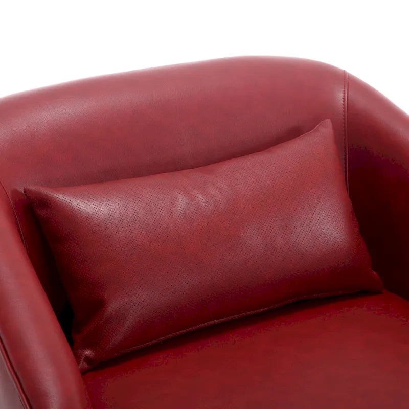 Poltrona Girevole a Botte, Poltrona Accent Rotonda Comoda, Poltrona a Botte Girevole a 360 Gradi, Poltrona Relax per la Cameretta