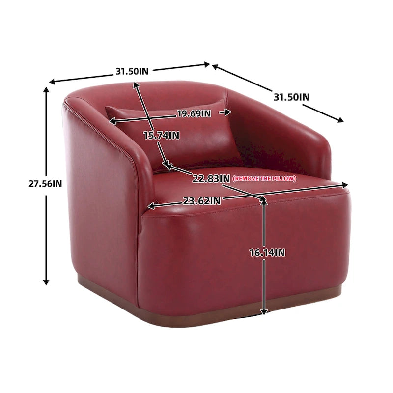 Poltrona Girevole a Botte, Poltrona Accent Rotonda Comoda, Poltrona a Botte Girevole a 360 Gradi, Poltrona Relax per la Cameretta