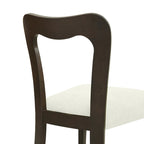 Set di 2 sedie da pranzo moderne Ethan imbottite con schienale aperto