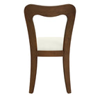 Set di 2 sedie da pranzo moderne Ethan imbottite con schienale aperto