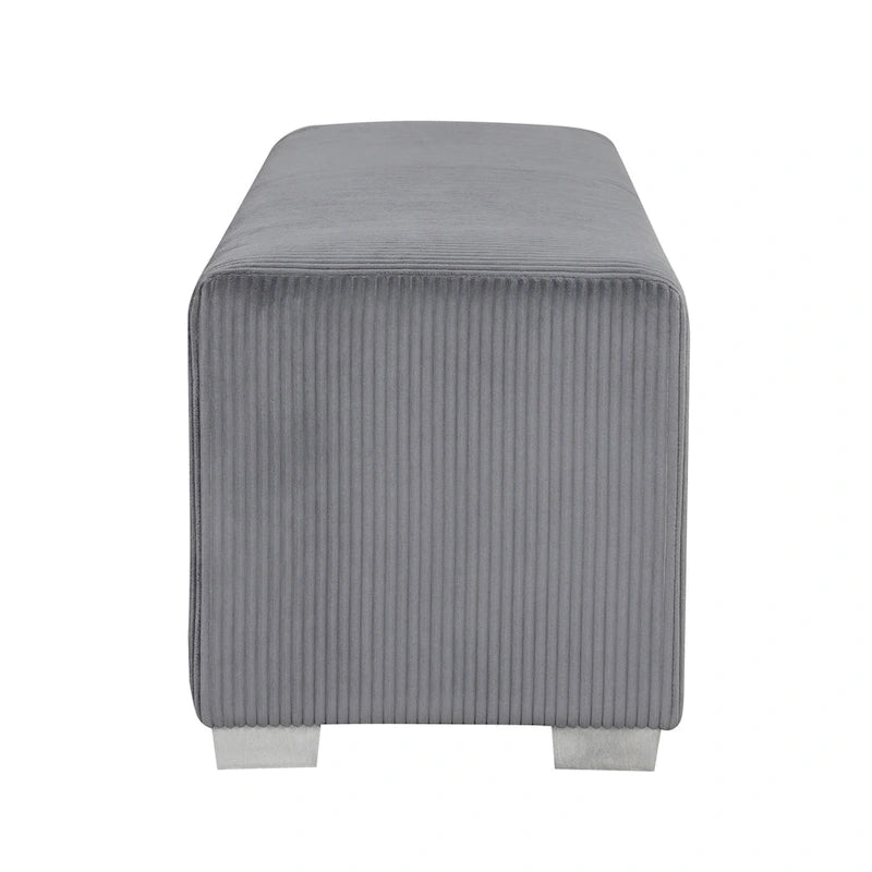 Panca Goffney Chenille con simulatore di camino e audio Bluetooth