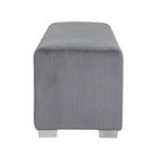 Panca Goffney Chenille con simulatore di camino e audio Bluetooth