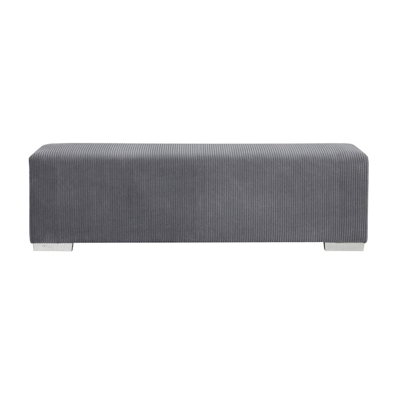 Panca Goffney Chenille con simulatore di camino e audio Bluetooth