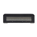 Panca Goffney Chenille con simulatore di camino e audio Bluetooth