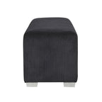Panca Goffney Chenille con simulatore di camino e audio Bluetooth