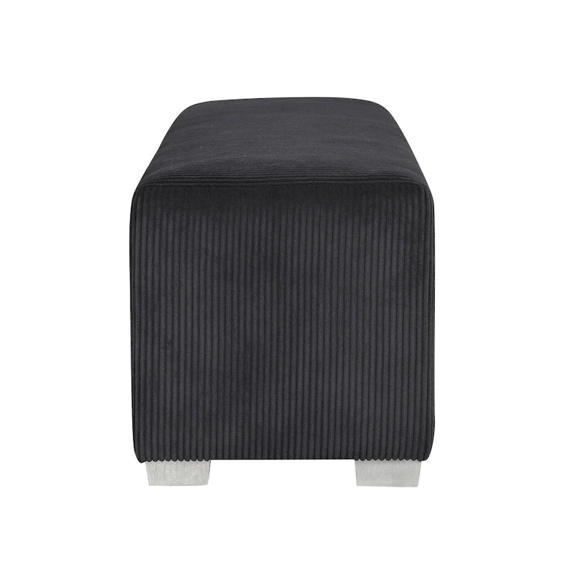 Panca Goffney Chenille con simulatore di camino e audio Bluetooth