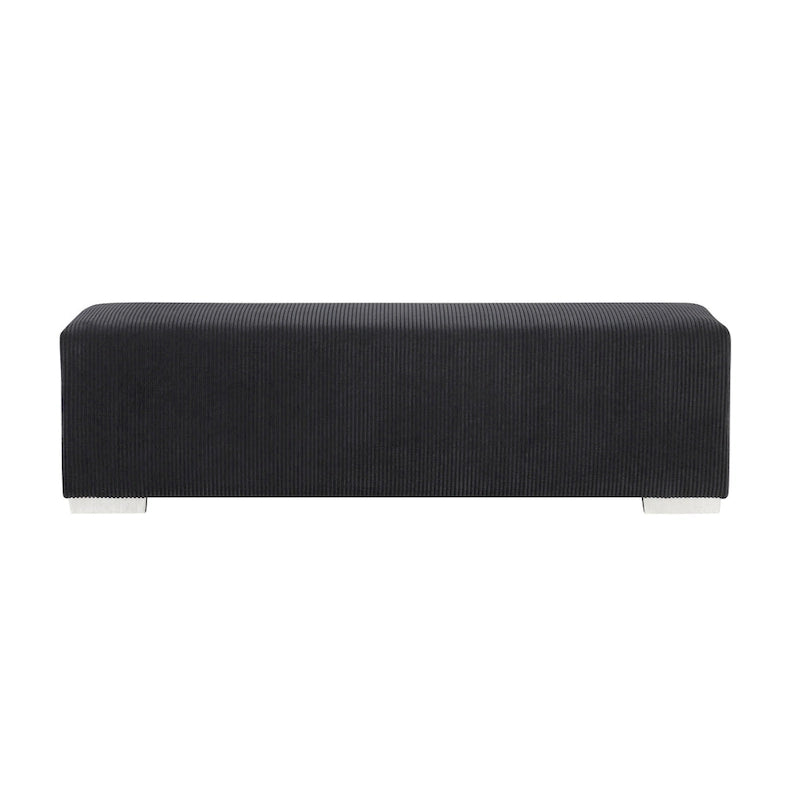 Panca Goffney Chenille con simulatore di camino e audio Bluetooth