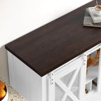 Mobile bar da caffè, credenza con portabicchieri da vino