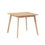 Set da tavolo da pranzo in legno per 4 persone, set da pranzo da cucina da 5 pezzi con tavolo da pranzo quadrato e 4 sedie imbottite in tessuto