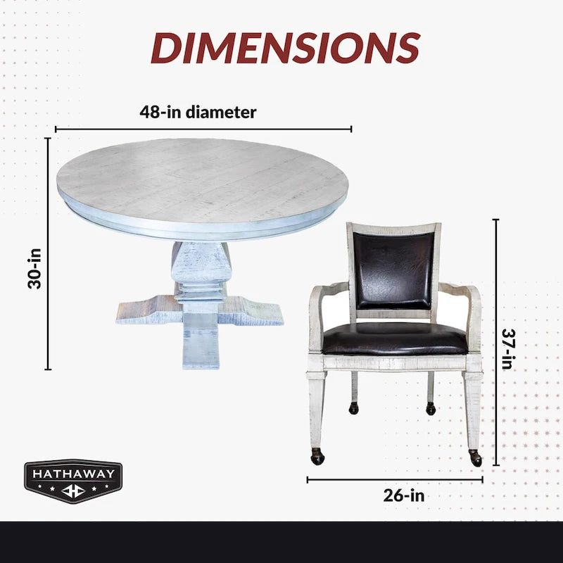 Set tavolo da pranzo e da poker Montecito - Driftwood