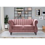Divanetto Chesterfield "Charlot Velvet" con Braccioli Arrotondati