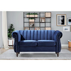 Divanetto Chesterfield "Charlot Velvet" con Braccioli Arrotondati