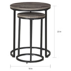 Set di 2 tavolini d'appoggio Ridgerun