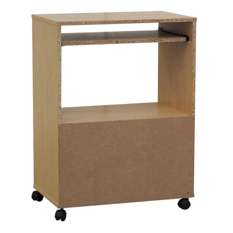Carrello per microonde da cucina a 2 ante (bianco)