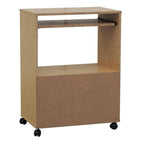 Carrello per microonde da cucina a 2 ante (bianco)