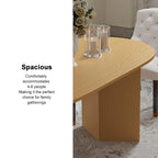 Tavolo da Pranzo Ovale in Legno Massello Stile Nordico - Perfetto per 6 Persone 67 - 67*34*30