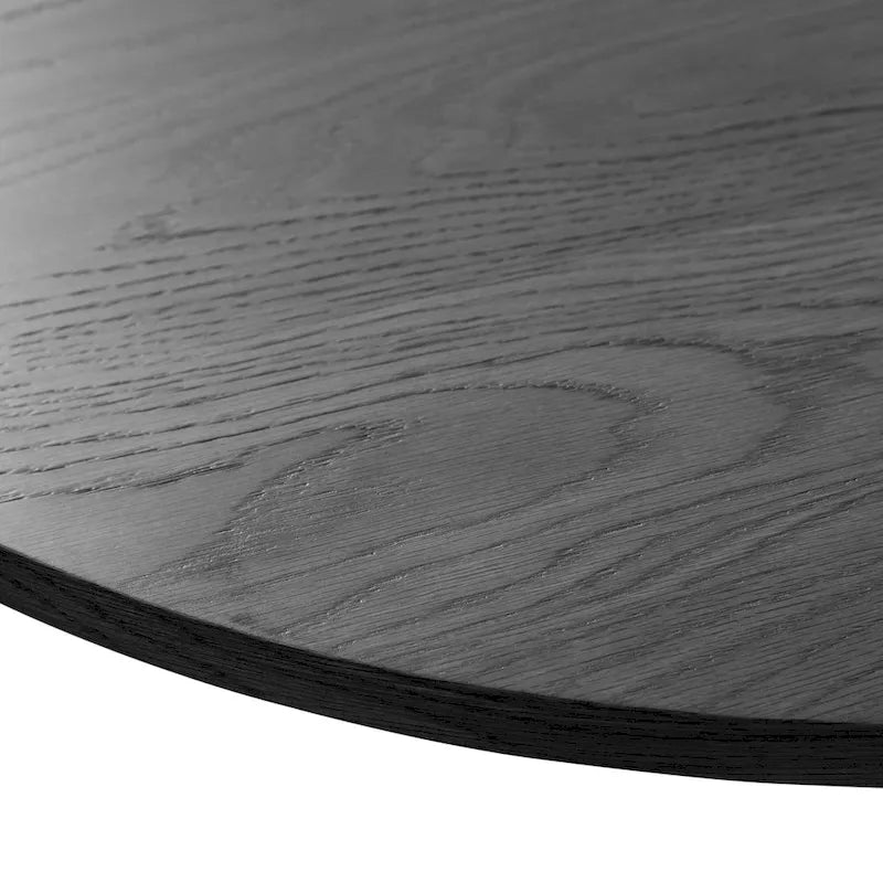 Tavolo da Pranzo Ovale in Legno Massello Stile Nordico - Perfetto per 6 Persone 67 - 67*34*30