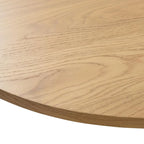 Tavolo da Pranzo Ovale in Legno Massello Stile Nordico - Perfetto per 6 Persone 67 - 67*34*30