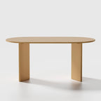Tavolo da Pranzo Ovale in Legno Massello Stile Nordico - Perfetto per 6 Persone 67 - 67*34*30