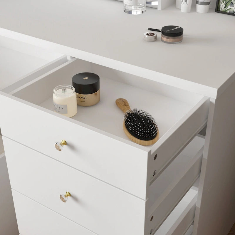Set Toeletta Trucco con 3 modelli di luce e Sgabello