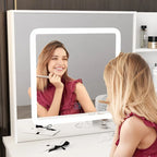 Set Toeletta Trucco con 3 modelli di luce e Sgabello