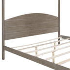 Letto a piattaforma a baldacchino King Size con testiera e gambe di supporto