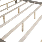 Letto a piattaforma a baldacchino King Size con testiera e gambe di supporto