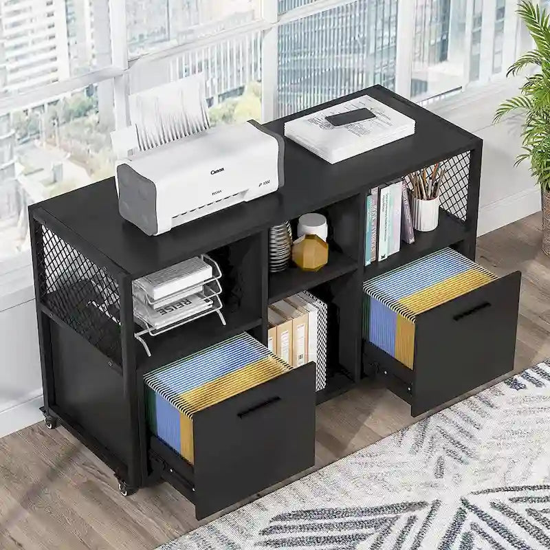 Schedario moderno, schedario laterale mobile per ufficio domestico