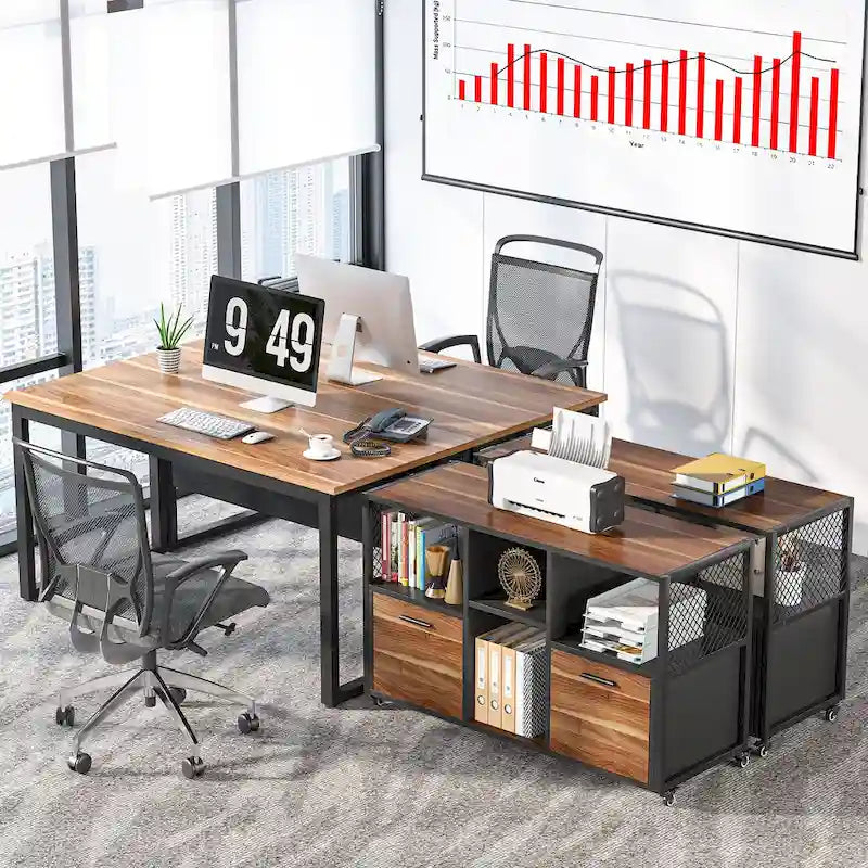 Schedario moderno, schedario laterale mobile per ufficio domestico