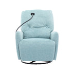 Poltrona reclinabile elettrica girevole a 270 gradi per Home Theater, divano reclinabile singolo, poltrona a dondolo con supporto per telefono per L