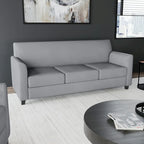 Divano in LeatherSoft con Cornice Cucita a Linee Pulite - 70L x 29P x 32.25A