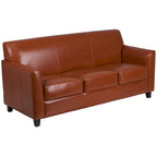 Divano in LeatherSoft con Cornice Cucita a Linee Pulite - 70L x 29P x 32.25A