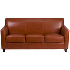 Divano in LeatherSoft con Cornice Cucita a Linee Pulite - 70L x 29P x 32.25A