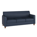 Divano in LeatherSoft con Cornice Cucita a Linee Pulite - 70L x 29P x 32.25A