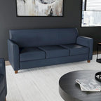 Divano in LeatherSoft con Cornice Cucita a Linee Pulite - 70L x 29P x 32.25A