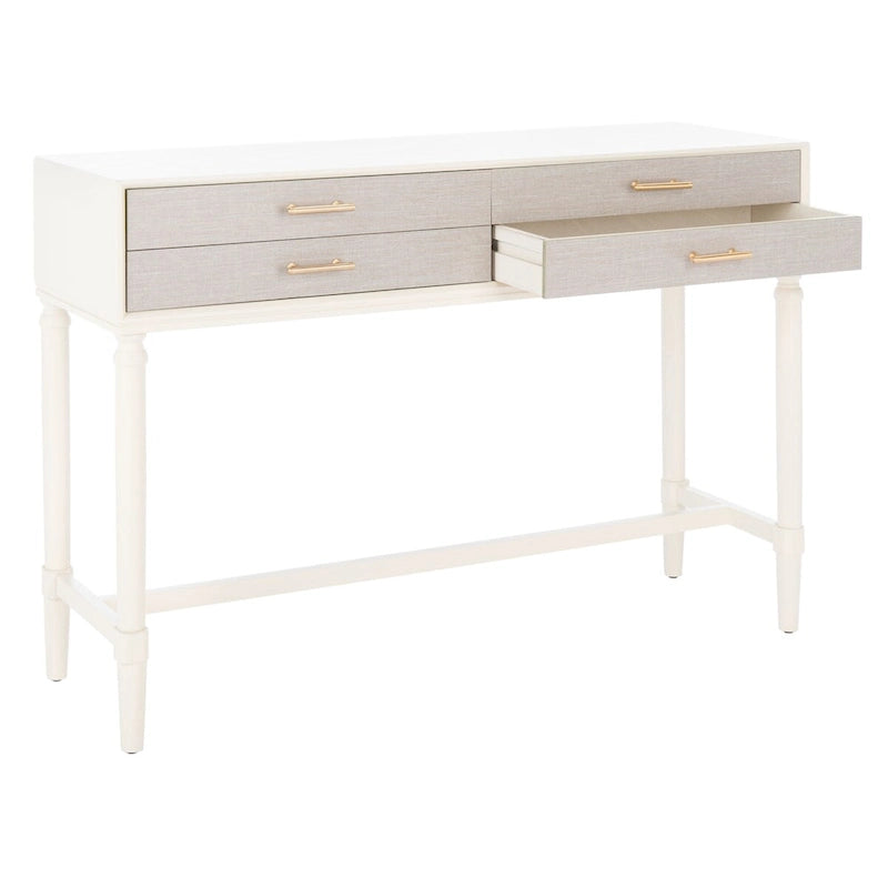 Tavolo consolle Birdella a 4 cassetti - 42 L x 13 P x 29,5 A - 42Lx13Px30A