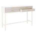 Tavolo consolle Birdella a 4 cassetti - 42 L x 13 P x 29,5 A - 42Lx13Px30A