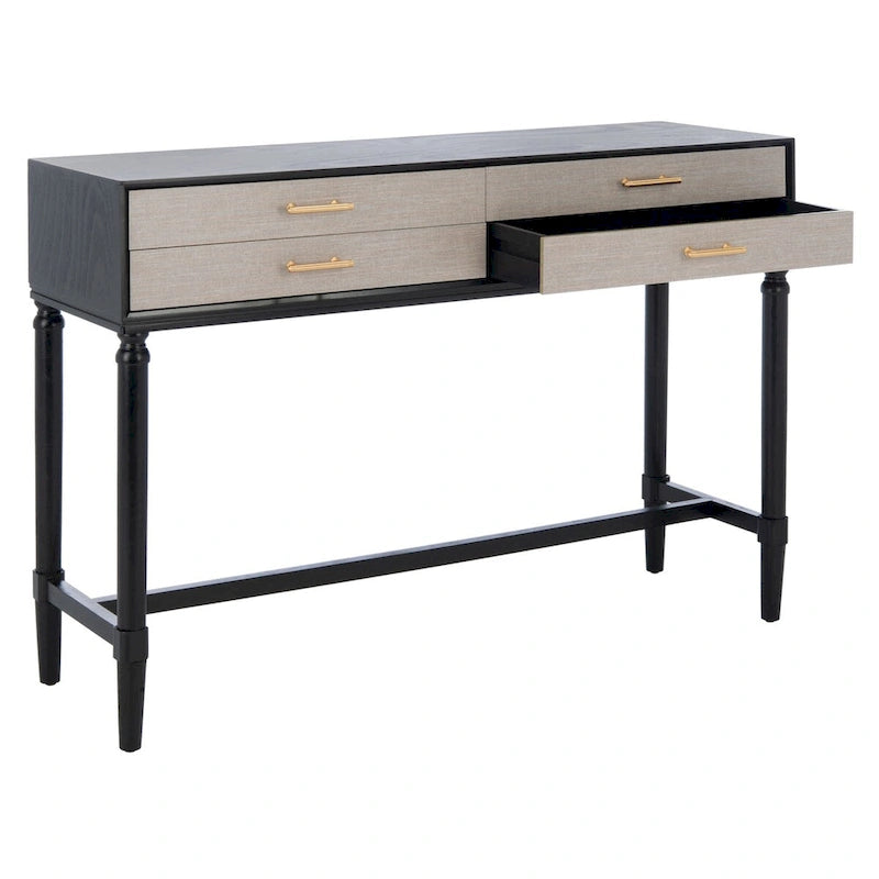 Tavolo consolle Birdella a 4 cassetti - 42 L x 13 P x 29,5 A - 42Lx13Px30A