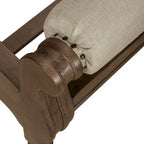 Camera da letto Americana Farmhouse con letto a slitta, comò, specchio e comodino