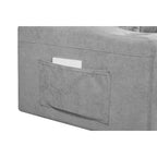 Divano componibile imbottito estraibile con chaise longue contenitore