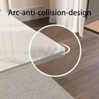 Set da Pranzo Moderno Minimalista da 240 cm (94.48 Inch) a 9 Pezzi con Piano in Pietra Sinterizzata e Doppio Basamento Estensibile