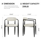Set da Pranzo Moderno Minimalista da 240 cm (94.48 Inch) a 9 Pezzi con Piano in Pietra Sinterizzata e Doppio Basamento Estensibile