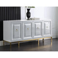 Credenza laccata a 4 ante e 1 cassetto da 65 pollici