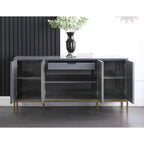 Credenza laccata a 4 ante e 1 cassetto da 65 pollici