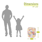 Pouf/ottoman da interno/esterno Citrus Blooms 40,6 L x 40,6 P x 43,2 A cm