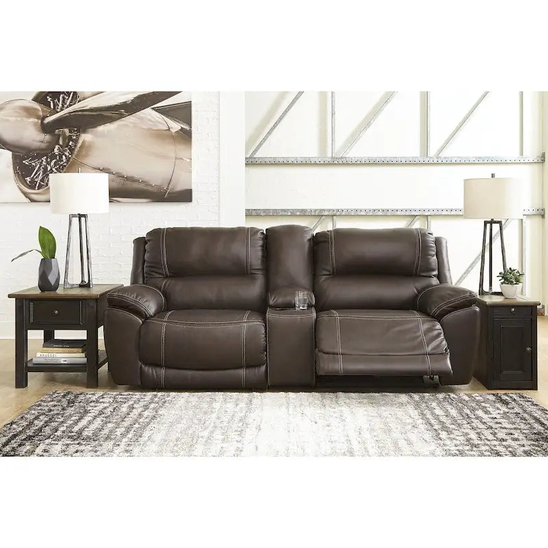 Divano reclinabile a 3 posti con consolle Signature Design by Ashley Dunleith