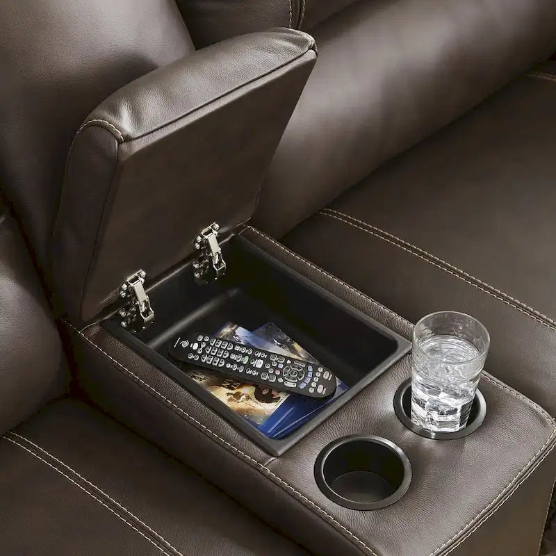 Divano reclinabile a 3 posti con consolle Signature Design by Ashley Dunleith