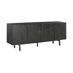 Dene mobile buffet credenza da 200 cm con 4 ante, nero
