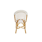 Sedia da pranzo Leroy Rattan, bianca