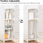 Mobiletto da bagno salvaspazio con anta - 7.9P x 7.9L x 30.7A